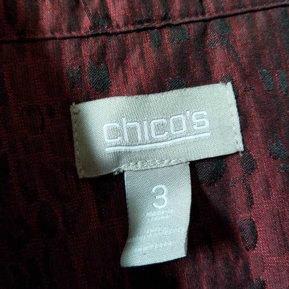 Chico's Jacket Red Black XL - Picture 4 of 6